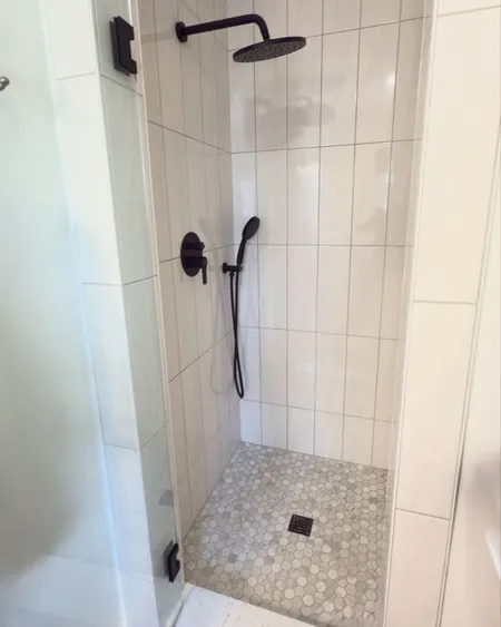 Bathroom shower tile work