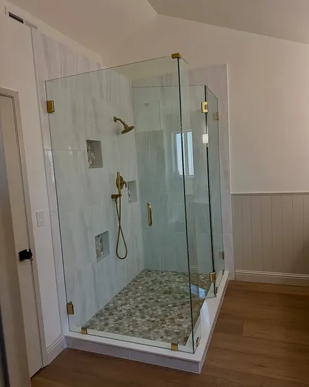 Bathroom shower tile work