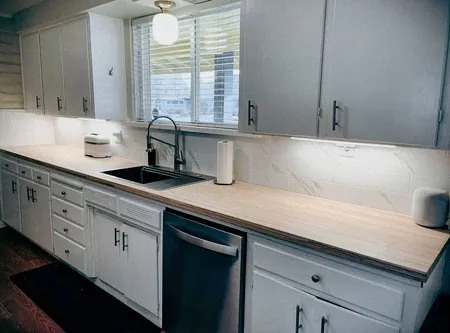 Kitchen backsplash work